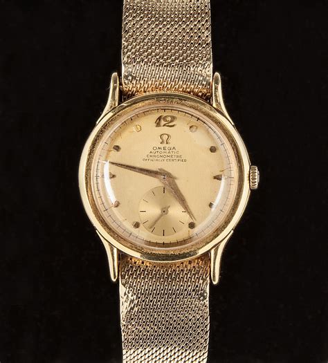 14kt yellow gold omega automatic 28mm watch|vintage omega 14k ladies watch.